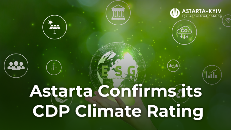 Astarta Confirms Its CDP Climate Rating